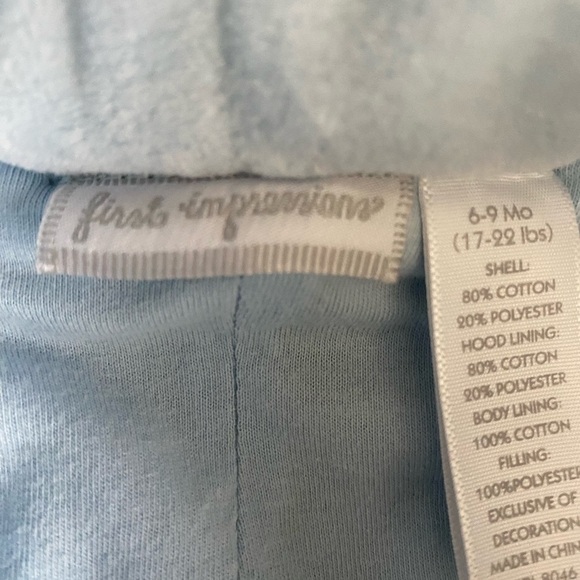 First impressions, infant quilted, hooded, snowsuit pram bunting winter … - Picture 7 of 8